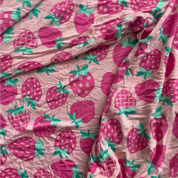 Little Sleepies Strawberry Print Pajamas - Picture 3 of 3